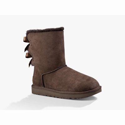 Botas UGG Bailey Bow II Mulher Chocolate | PT-XDNUL